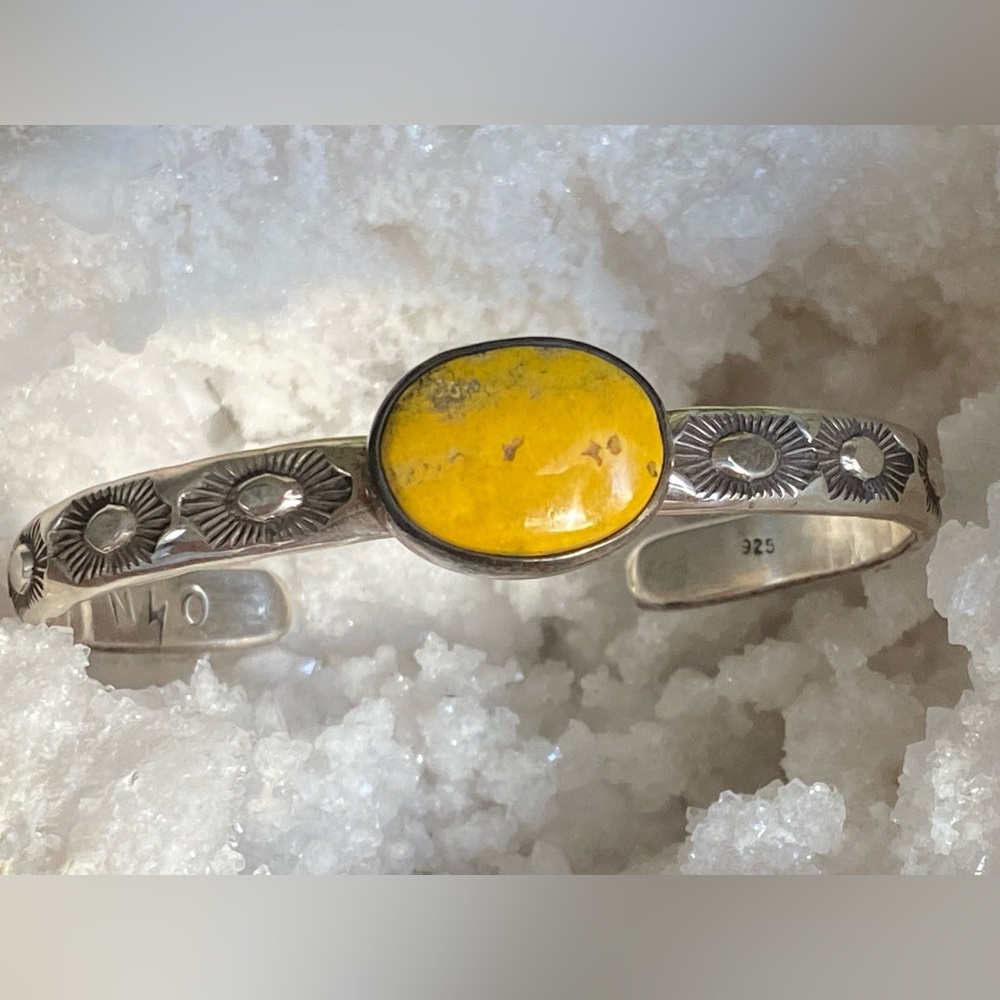 Sterling & Bumblebee Jasper Stacker Cuff